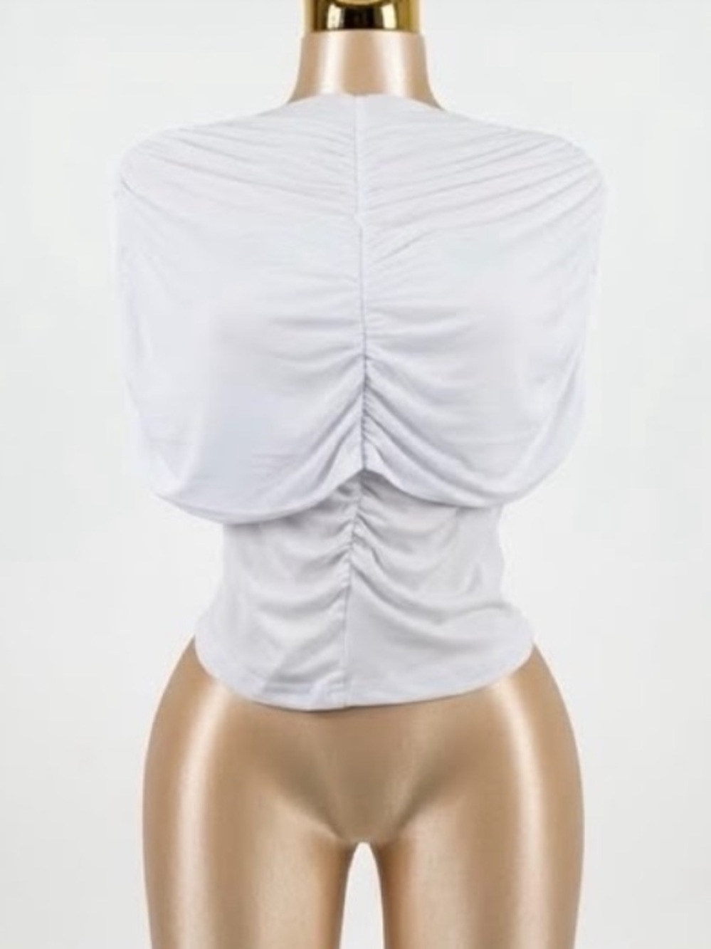 Ruched CAPE Short Sleeve Women's Top